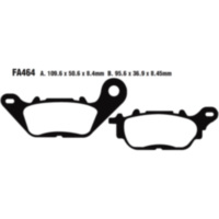 Bremsbel&auml;ge Bremsklotz Carbon Scooter EBC SFAC464