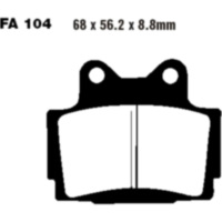 Bremsbel&auml;ge Bremsklotz Semi-Sinter V EBC FA104V