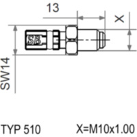 Aussengewinde fest Vario