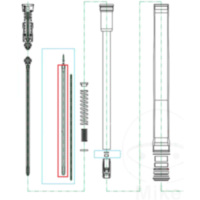 Kolbenstange f&uuml;r Gabel