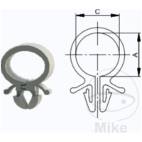 Kabelschelle schwarz JMP