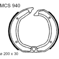 Bremsbacken ohne Feder TRW MCS940