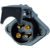 Steckdose 4-polig Kunststoff 24V