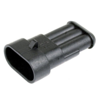 Flachstecker AMP TYCO 3-polig