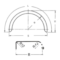 Kotfl&uuml;gel Anh&auml;nger verzinkt HK241212