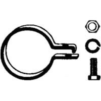 Auspuff Endtopf Schalld&auml;mpfer Schelle 50.5 mm 83008710