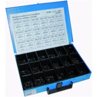 Blechschraubensortiment verzinkt Linsensenkkopf