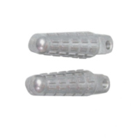 Fussrasten Satz silber hinten