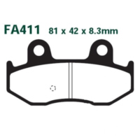 Bremsbel&auml;ge Bremsklotz Carbon Scooter EBC SFAC411