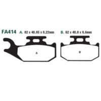 Bremsbel&auml;ge Bremsklotz Sinter R EBC FA414R