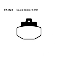 Bremsbel&auml;ge Bremsklotz Carbon Scooter EBC SFAC321