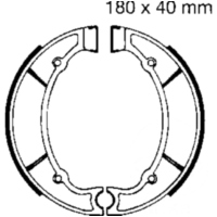 Bremsbacken mit Feder EBC Y512