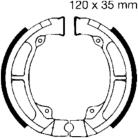 Bremsbacken mit Feder EBC K703
