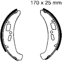 Bremsbacken ohne Feder EBC 881
