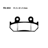 Bremsbel&auml;ge Bremsklotz Sinter HH EBC FA203HH