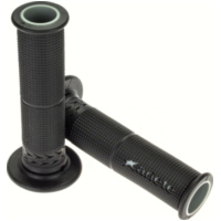 MotorradGriffgummi, Griffgummi Lenkergriffe (Paar) Estoril 120mm Superbike Gel- offen/sw-grau
