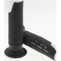 MotorradGriffgummi, Griffgummi Lenkergriffe (Paar) Scooter-125mm / schwarz-wei&szlig;