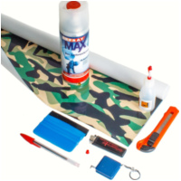 1m&sup2; Folien-Designset, inkl. Zubeh&ouml;r universal Waldtarnfarben 1m&sup2;
