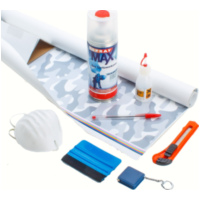 1m&sup2; Folien-Designset, inkl. Zubeh&ouml;r universal Wintertarnfarben 1m&sup2;