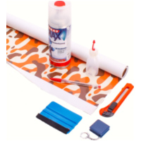 1m&sup2; Folien-Designset, inkl. Zubeh&ouml;r universal W&uuml;stentarnfarben 1m&sup2;