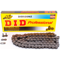 Motorradkette, Antriebskette D.I,D Kette verstärkt NZ, ohne O-Ring, 520, 102 mit Clipschloß / empfohlen im Offroadeinsatz bis ca. 74kW (100PS) / bis 1000ccm