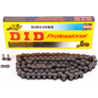 Motorradkette, Antriebskette D.I,D Kette verst&auml;rkt NZ, ohne O-Ring, 530, 112 mit Hohlnietschlo&szlig; / empfohlen bis ca. 110kW (150PS) / bis 1000ccm