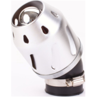 Luftfilter Grenade silber gewinkelt 42mm Anschluss