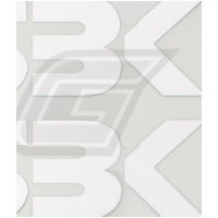 Aufkleber silber Abziehfolie SBK 12cm (2 St.)