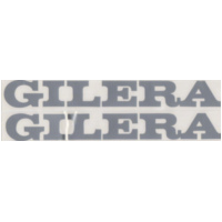 Sticker Aufkleber silber (Abziehfolie) f&uuml;r: Gilera 20cm 2St