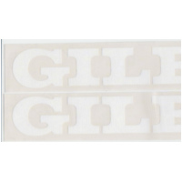 Sticker Aufkleber wei&szlig; (Abziehfolie) f&uuml;r: Gilera 20x4cm 2St