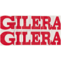 Sticker Aufkleber rot (Abziehfolie) f&uuml;r: Gilera 36cm 2St