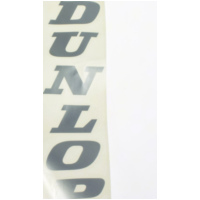 Sticker Aufkleber Dunlop silber