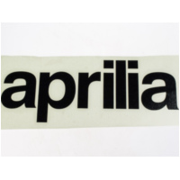 Sticker Aufkleber f&uuml;r: Aprilia Schrift schwarz 20x6cm