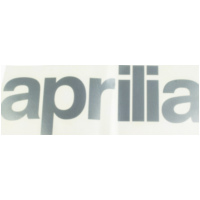 Sticker Aufkleber f&uuml;r: Aprilia Schrift silber