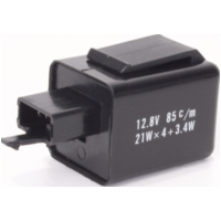 Blinkgeber Blinkrelais, elektronisch 12 V, schmaler 3-fach Stecker mit 2 Pins, auch f&uuml;r MRD mit 3 pin Anschlu&szlig; 12V.