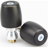 Lenkergewichte Lenkerenden f&uuml;r Stahllenker schwarz MCL 217 SS