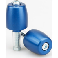 Motorradlenker Lenkerenden Set blau