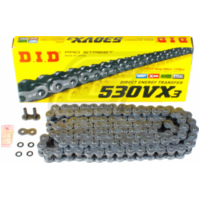 Kette X-Ring verst&auml;rkt VX3 Schwarz, 530, 98 mit Hohlnietschlo&szlig; / nutzbar bis 110kW (150PS) / bis 1000ccm
