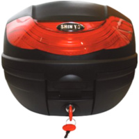 SHIN YO Top Case TORINO, schwarz, 32 Liter mit Montageplatte, Stauraum f&uuml;r 1 Helm