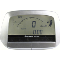 Geschwindigkeitsmesser, Anzeigeeinheit ACE-5854 Digital Tachometer silber mit Drehzahlmesser, Ganganzeige, Temperatur&uuml;berwachung, Tankanzeige und vielen weiteren Funktionen