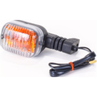 SHIN YO Blinker DUC STYLE, schwarz, get&ouml;ntes Glas, f&uuml;r vorne links oder hinten rechts, 6 mm Befestigungsloch, E-gepr.