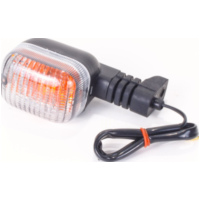 Blinkleuchte, Blinklicht SHIN YO Blinker DUC STYLE, schwarz, get&ouml;ntes Glas, f&uuml;r vorne rechts oder hinten links, 6 mm Befestigungsloch, E-gepr.