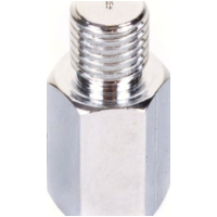 Lenkerspiegel Spiegeladapter 10mm Aussengewinde(Steigung 125) / 8mm Innengewinde (Spiegel) chrom Rechtssgewinde