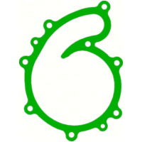 Wasserpumpendeckeldichtung Geh&auml;usedichtung Vergl.-nr. 17431-31002