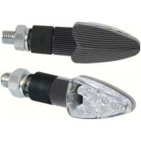 Atom LED Miniblinker Set 12V - Carbon Design - E-Gepr&uuml;ft