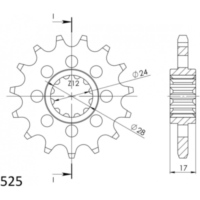 Ritzel 525/14Z 20515A14