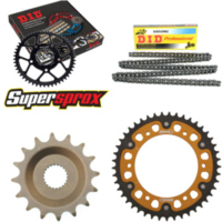 Kettensatz Stealth gold f&uuml;r: APRILIA ETX350 Tuareg Wind 8 16-45-104 DID520NZ Clip