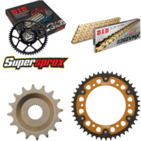 Kettensatz Stealth gold f&uuml;r: APRILIA ETX350 Tuareg Wind 8 16-45-104 DID520ZVM-X(G&G) Endlos