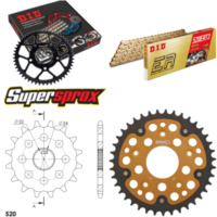 Kettensatz Stealth gold f&uuml;r: APRILIA RS125 Extrema/Replic 16-39-106 DID520ERT2(G&G) Clip