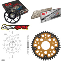 Kettensatz Stealth gold f&uuml;r: APRILIA Pegaso 125 89-99/Tua 14-40-104 DID520ZVM-X(S&S) Endlos